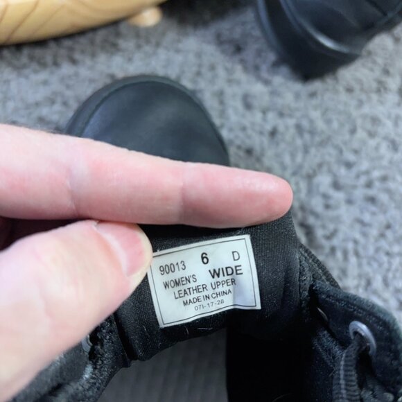 Orthofeet Shoes Rosel Boots Women Size 6 Wide Black Leather Comfort Ankle Bootie - Picture 7 of 9